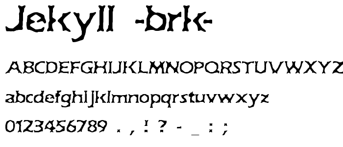 Jekyll -BRK- font